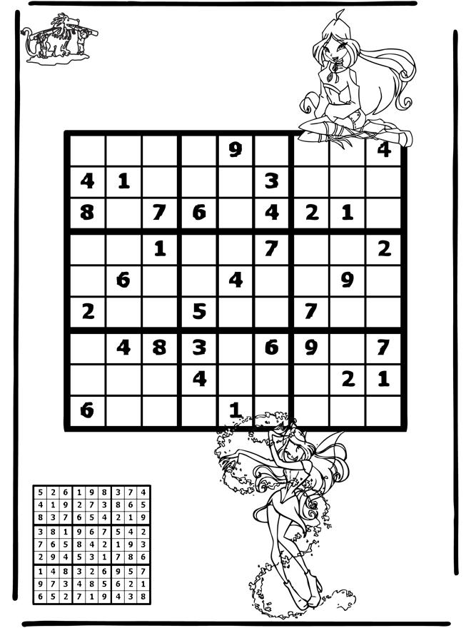 Sudoku - Winx - Puzzles