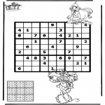 Bricolage coloriages - Sudoku - Winx