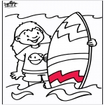 Coloriages faits divers - Surf