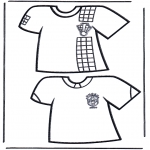 Coloriages faits divers - T-shirts de  foot 1