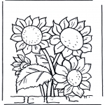 Coloriages faits divers - Tournesols