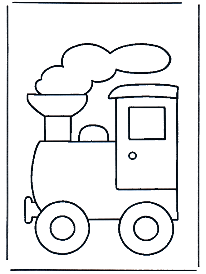 Train - coloriages jouets