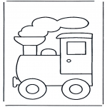 Coloriages pour enfants - Train