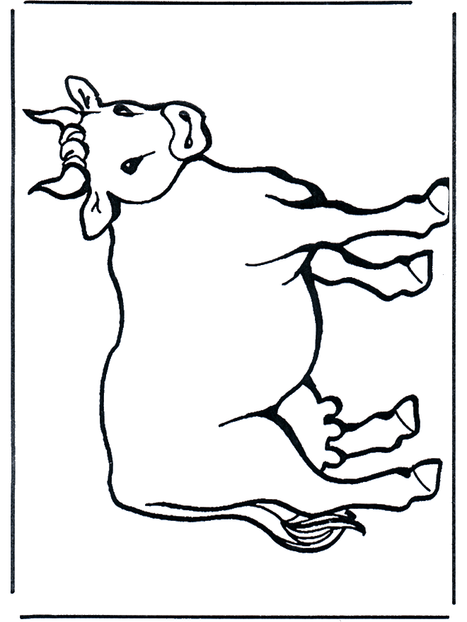 Vache 2 - Coloriages Animaux de la ferme