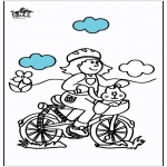 Coloriages faits divers - Vélos 2