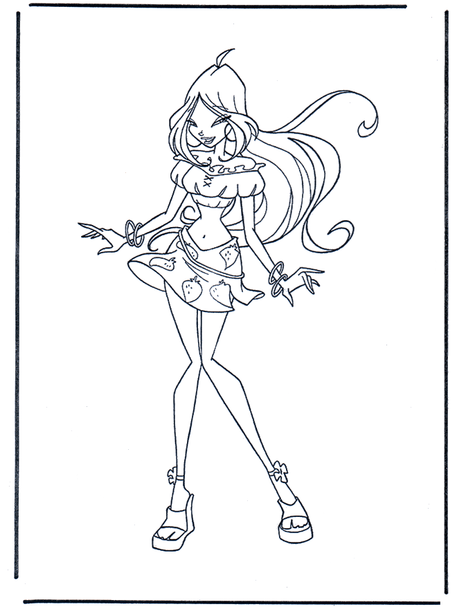 Winx Club 1 - Coloriages Winx Club