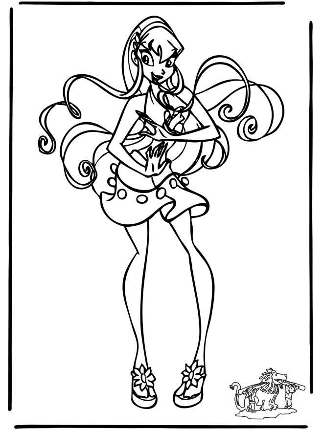 Winx club 12 - Coloriages Winx Club