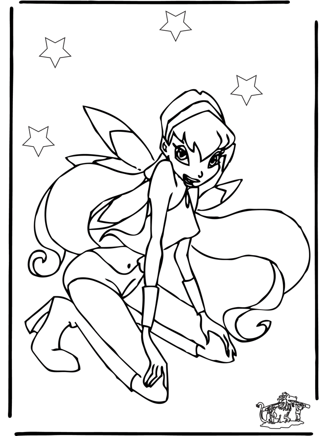 Winx club 13 - Coloriages Winx Club