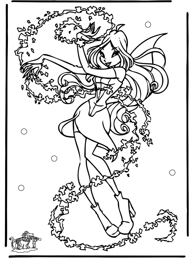 Winx club 14 - Coloriages Winx Club