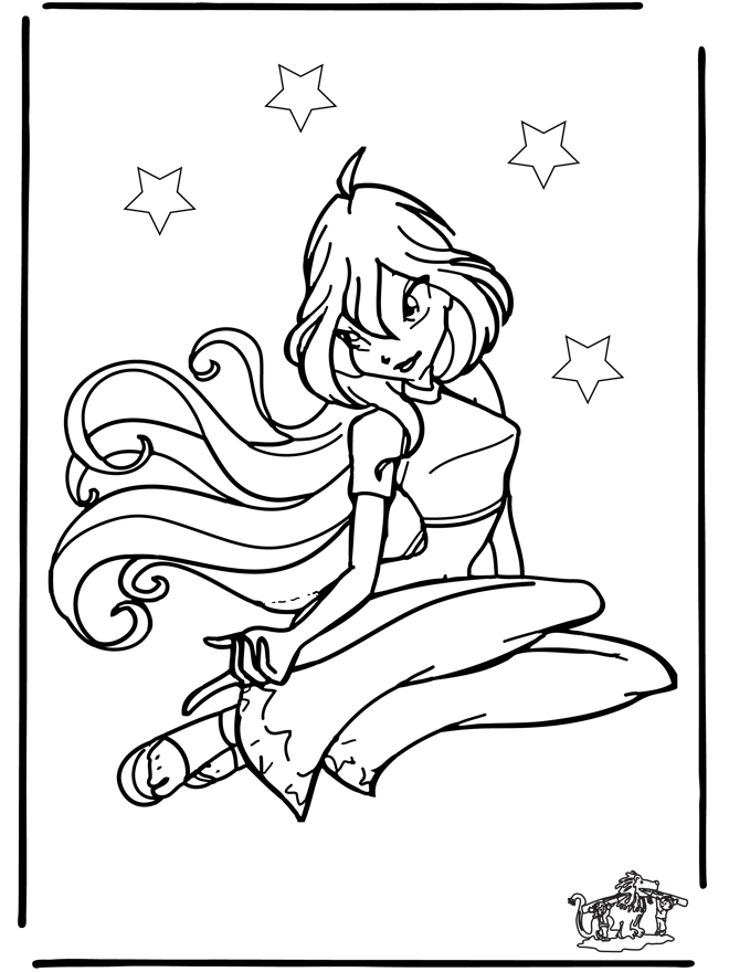 Winx club 15 - Coloriages Winx Club