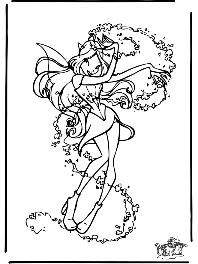 Winx club 18 - Coloriages Winx Club