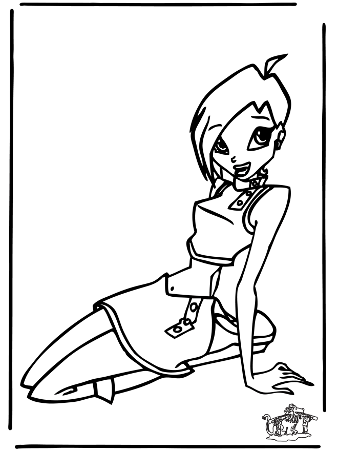 Winx club 21 - Coloriages Winx Club