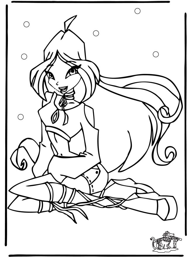 Winx club 22 - Coloriages Winx Club