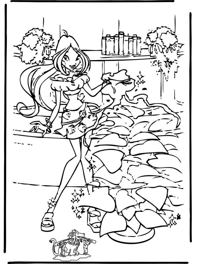 Winx club 23 - Coloriages Winx Club