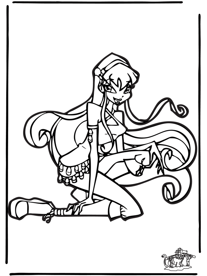 Winx club 25 - Coloriages Winx Club