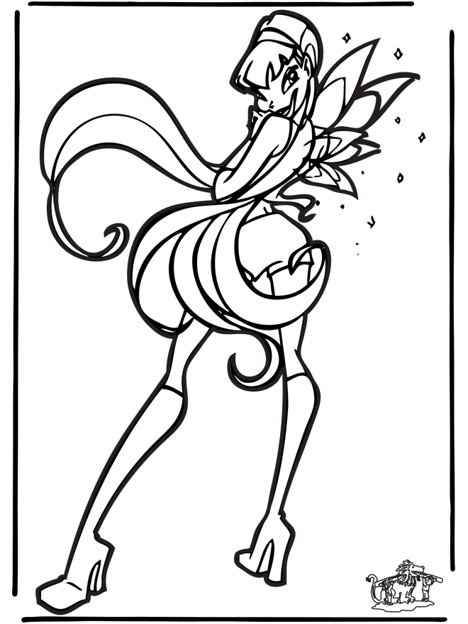 Winx club 27 - Coloriages Winx Club