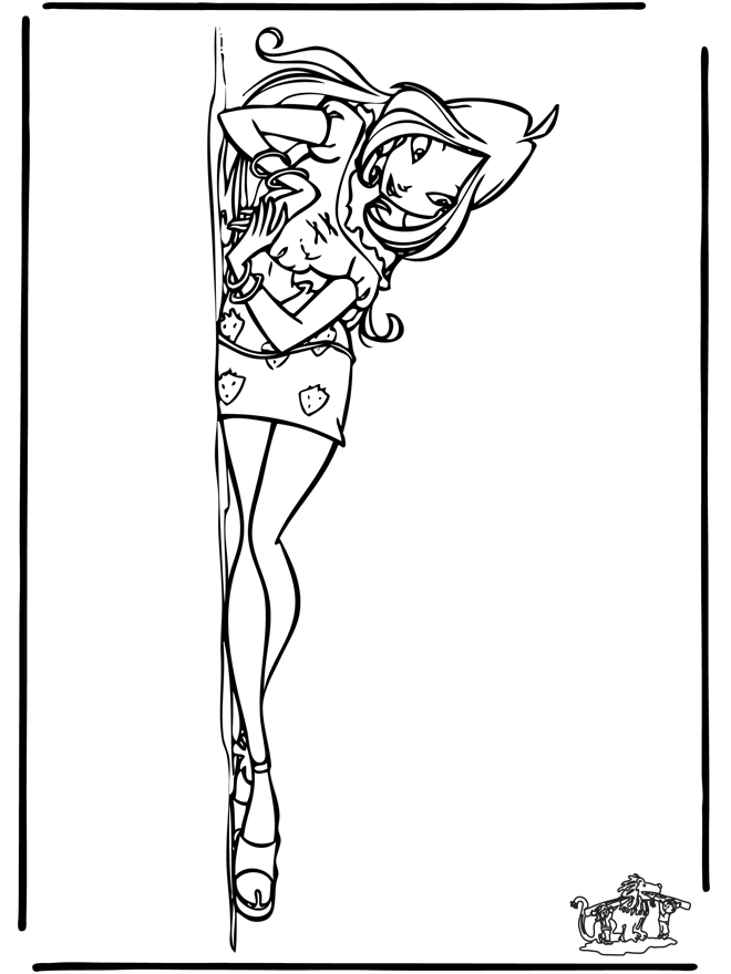 Winx club 28 - Coloriages Winx Club