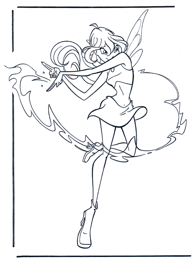 Winx Club 4 - Coloriages Winx Club