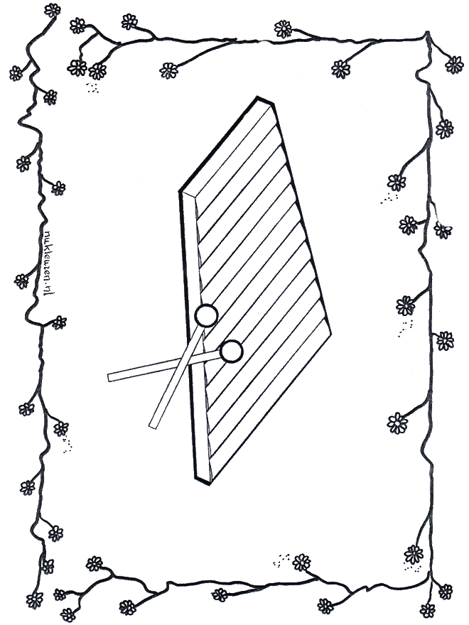 Xylophone - Coloriages Musique